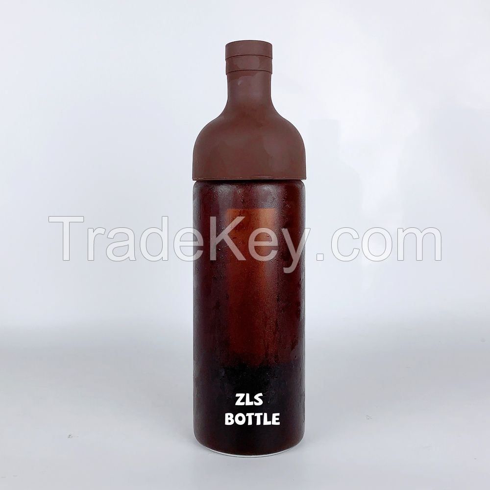 High Quality 800ml Cold Brew Coffee Bottle with Stainless Steel Infuser