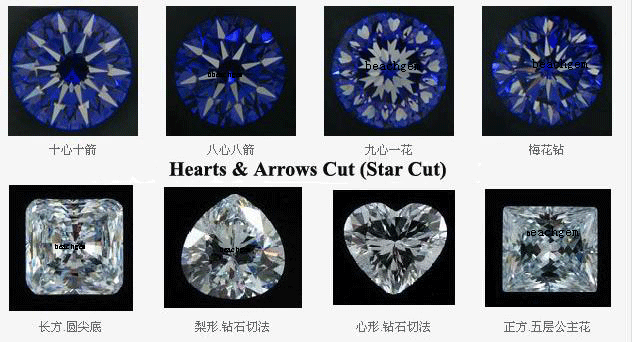 Cubic Zirconia Hearts