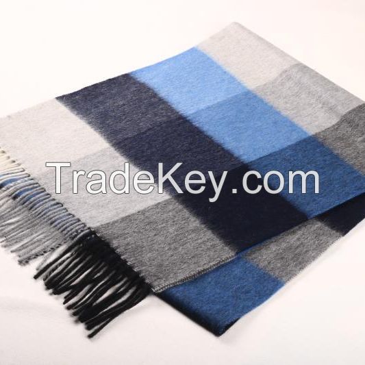 England Style 100% Wool Woven Brushed Men Scarf Wool Spinning Shaoxing  Winter scarf women scarves