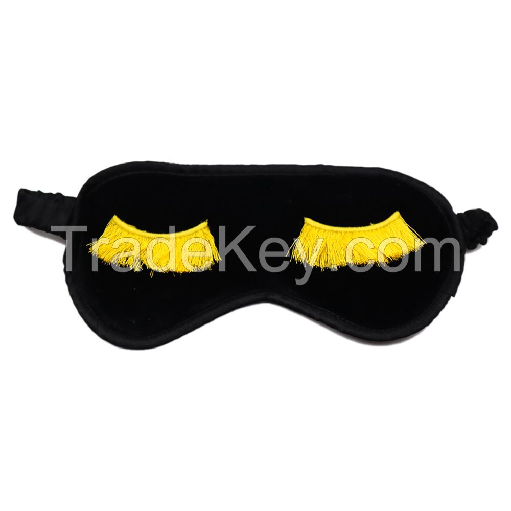 New hot selling silk sleeping eye mask 100% mulberry silk eye mask velvet silk sleep mask