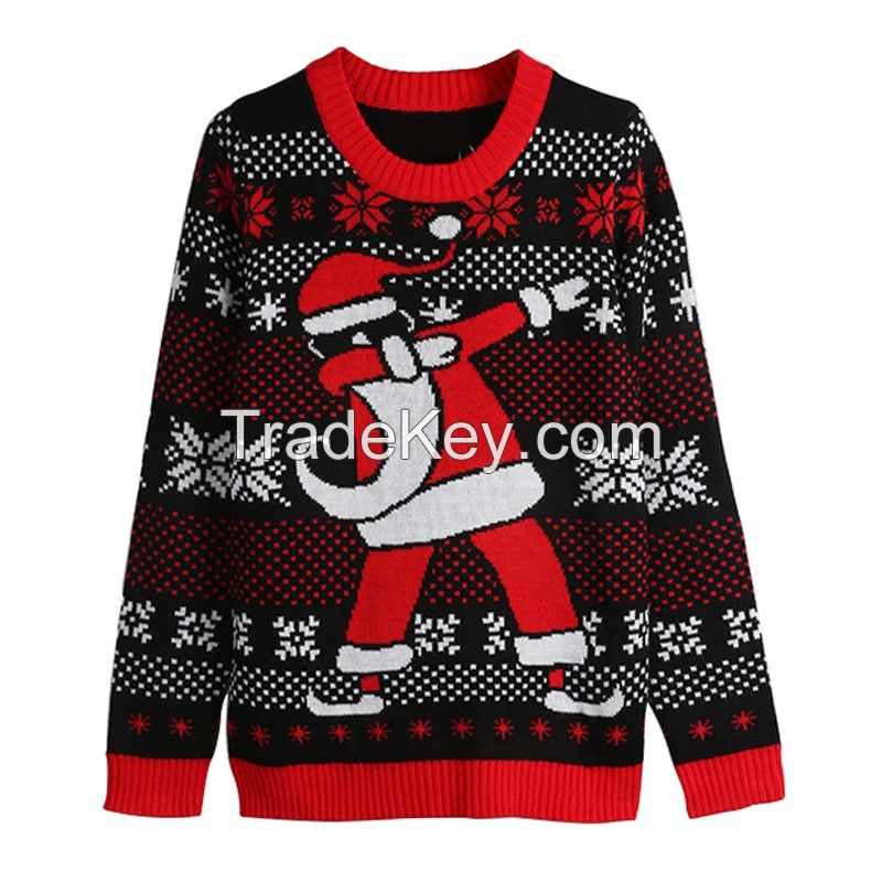 Wholesale Family Party Funny Ugly Christmas Sweater Unisex Winter Baby Children&apos;s knitted jumpe