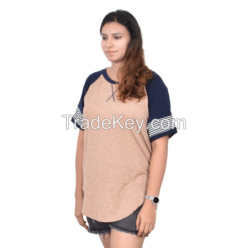 Women short sleeve t-shirt With Logo Custom Printed O neck Plus size loose T shirt Solid Color For W