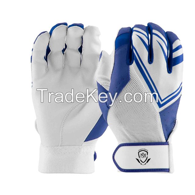 Factory OEM/ODM Extra Durable Synthetic Clean Up Softball Baseball Batting Gloves