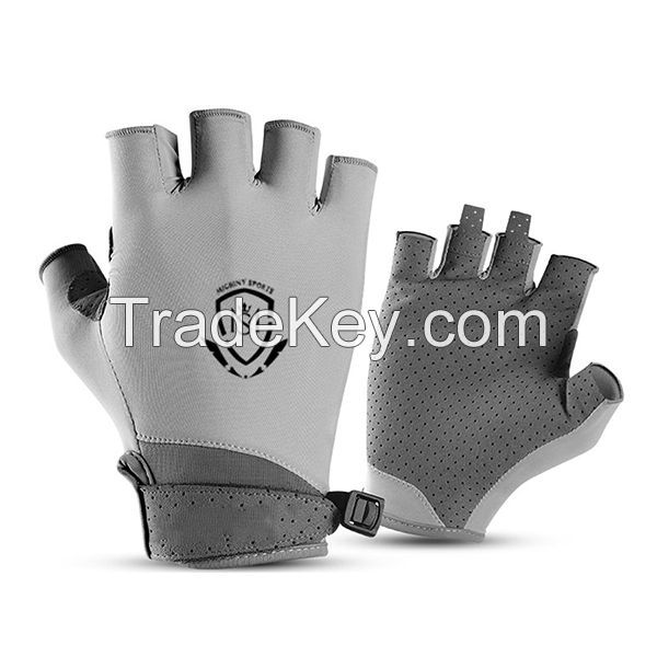  Custom Fingerless Men's Women's Shock Absorbing Bike Gloves Cycling Bicycle Balance Gloves Manufacturer