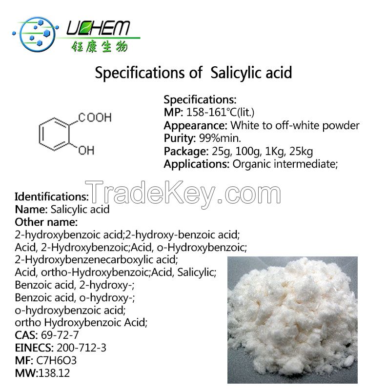 Factory supply 99% Raw Material powder cas 69-72-7 Salicylic Acid