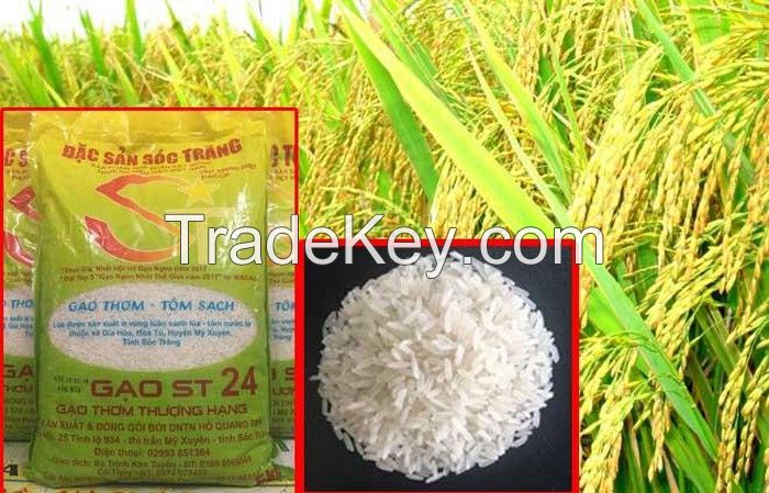 Best Vietnam White Long-grain Rice Rice Fragrant Rice ST25 5% Broken Song Hau Well-milled Dried