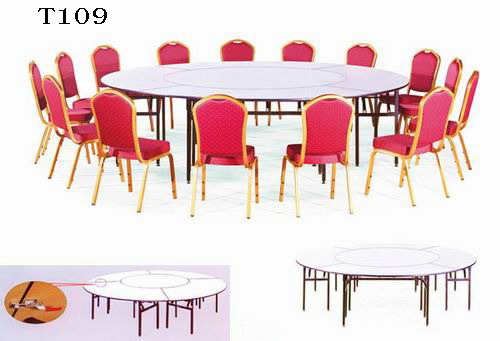 Multiple use series folding table