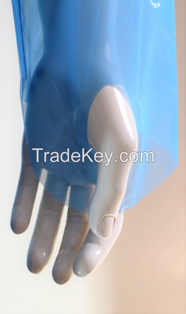 LDPE / PE polyethylene Dispoable Gown thumbhole