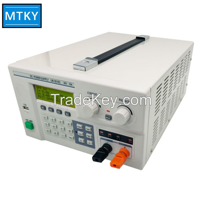 30V 10A Digital Adjustable Power Source Programmable DC Regulated Power Supply for Laboratory Testing