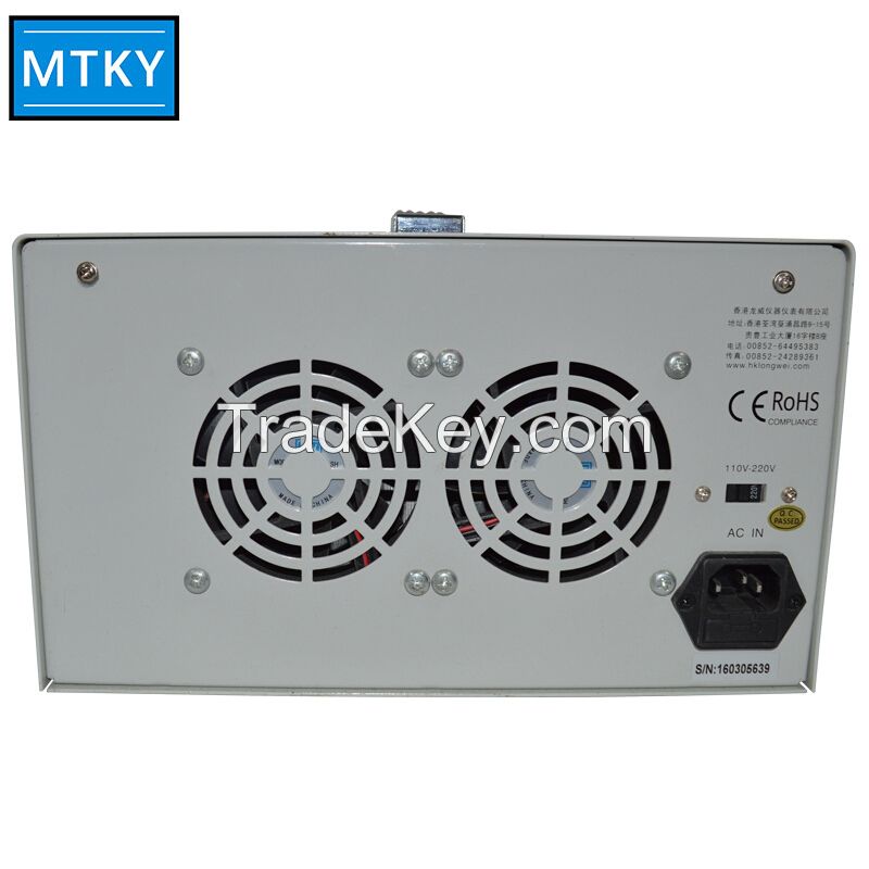 Dual Channel Output Power 30V 10A Precision Digital Adjustable Switching Linear DC Regulated Power Supply