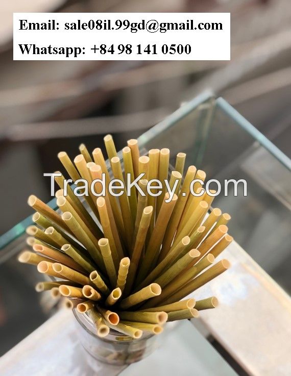 Eco-friendly And Biodegradable Grass Drinking Straws From Viet Nam