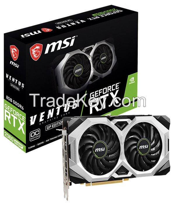 MSI NVIDIA GeForce RTX 2060 SUPER 8G GP OC with GDDR6X 256-bit Memory Support Ray Tracing NVIDIA G-SYNC DHR Graphics Card