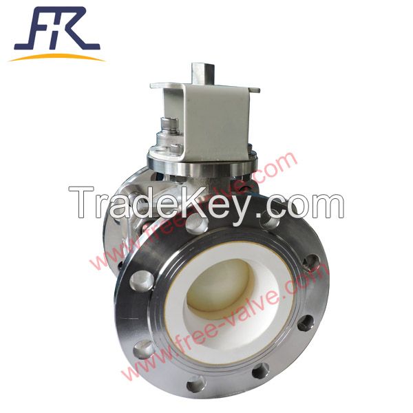 Stainless Steel Bare Stem Full Lined Ceramic Ball Valve