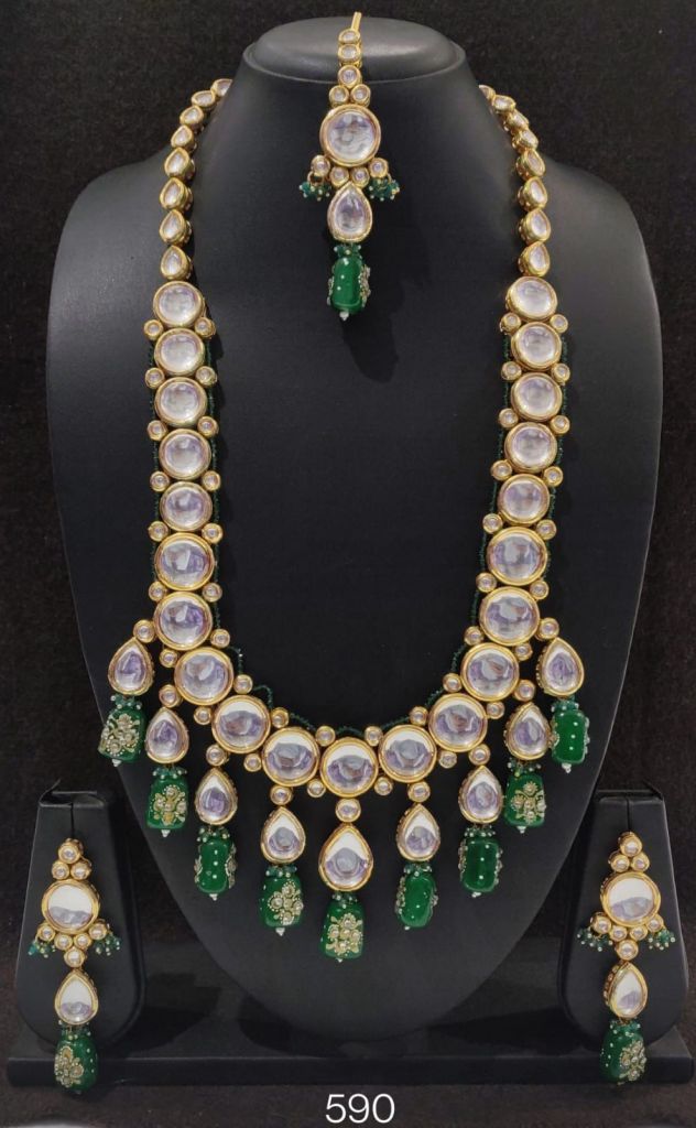 Kundan Long Necklace Set