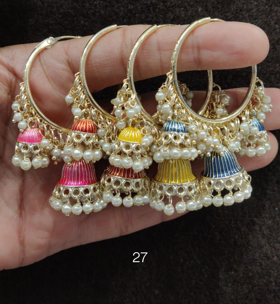 3 jhumki earrings