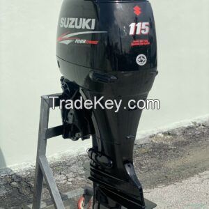 Used Suzuki 115HP 4-Stroke Outboard Motor Engine Motor is in excellent