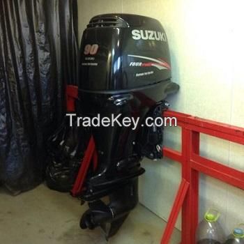 used Suzuki 90HP 4-Stroke Outboard Motor Engine Motor is in excellent