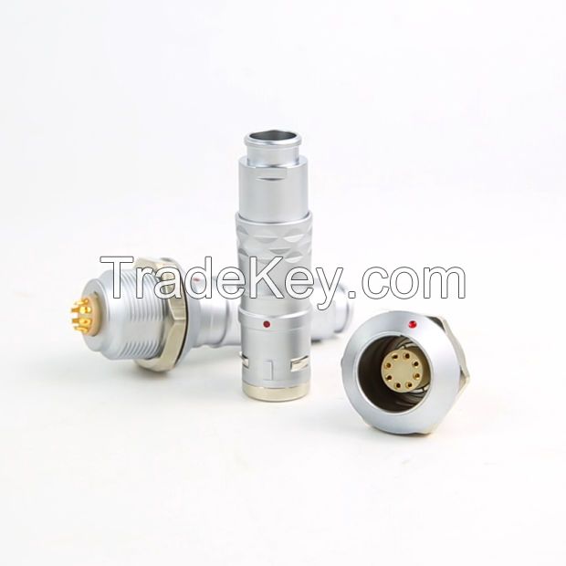 Qm B Series Tgg Waterproof Metal Self-Locking Push Pull Male Connector