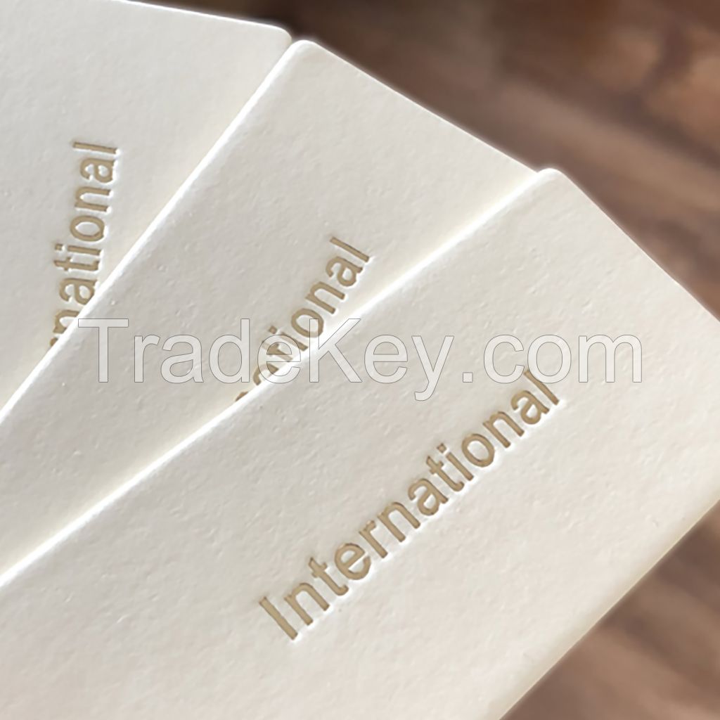 Custom Thick Hang Tag for Clothing Gold Foiled Paper Hang Tags