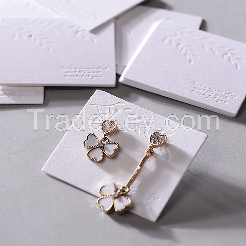 Custom Jewelry Cards, Earring Cards, Necklace Cards, Hair Clip Cards