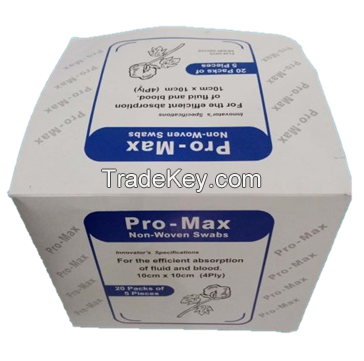 Pro-Max Non-Woven Swabs (Sterile) 