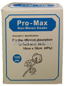 Pro-Max Non-Woven Swabs (Sterile) 