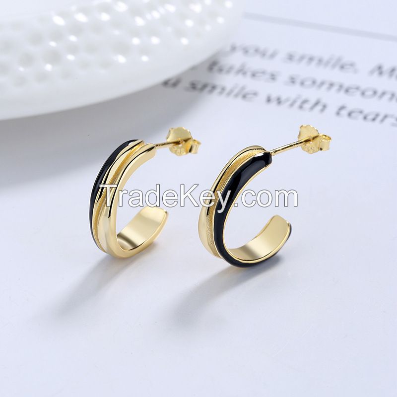 fashion enamel earrings