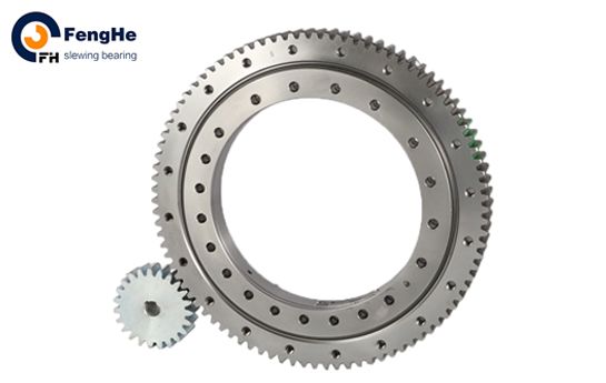 High speed slewing ring bearing rotatable bearing with external gear