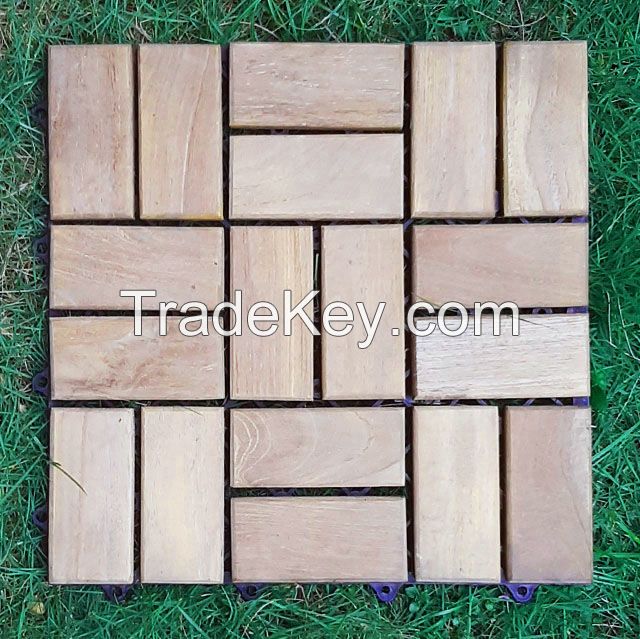 Interlock Wood Deck Tile, Garden deck, Pool side deck