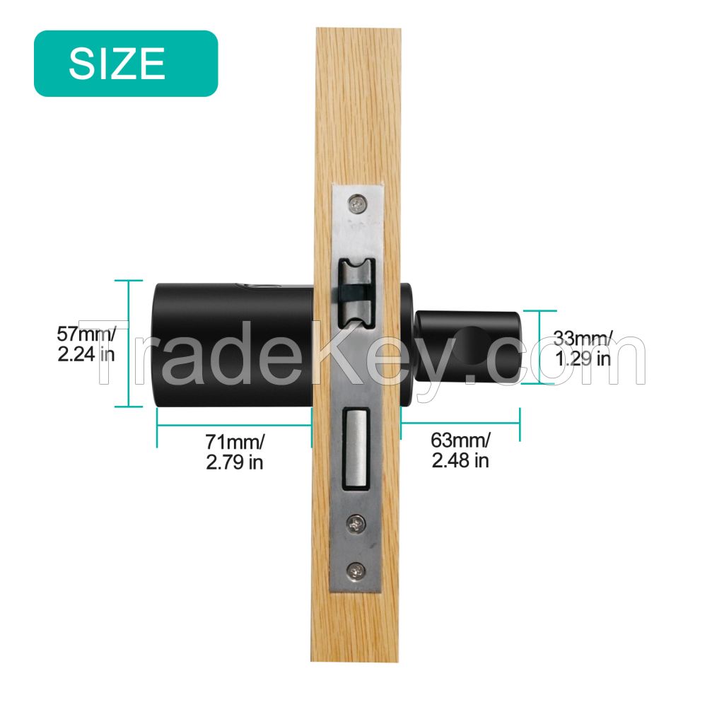 Tuya BLE, fingerprint, card, passwords, keys smart locks with spindle rod