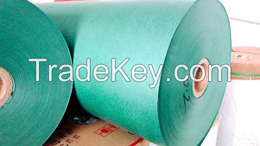 Cyan insulating paper and paper board