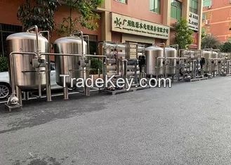 Stainless Steel 304 / 316 Desalination Plant Drinking Water Treatment System School Campus Reverse Osmosis Water Filter
