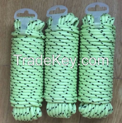 Polypropylene reflective braided rope