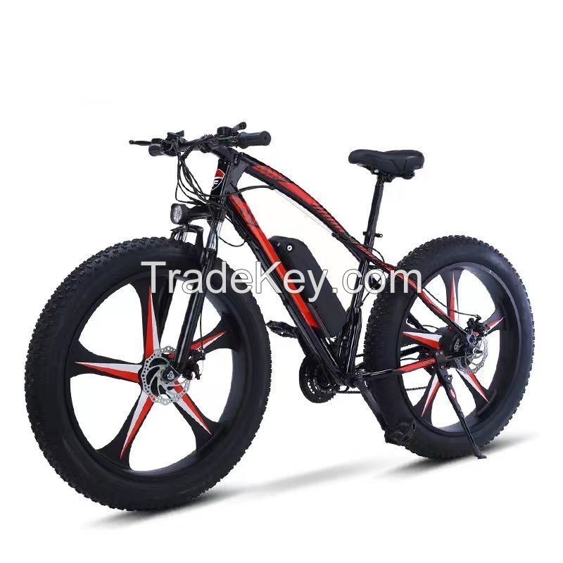 26-inch mountain bike electric bicycle 17.5A lithium battery 21 speed / overflow battery car adult speed