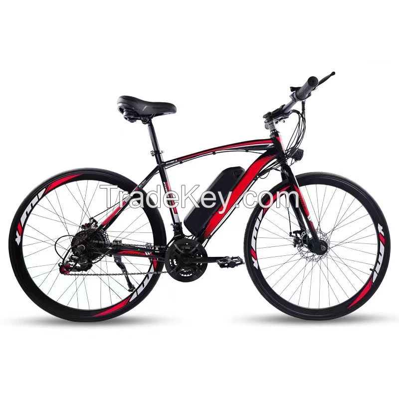 26-inch mountain bike electric bicycle 17.5A lithium battery 21 speed / overflow battery car adult speed