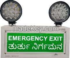 Industrial Emergency Light with  Exit Signage -Indoor