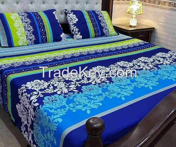 3D Microfiber Crystal Leather Cotton Bed Sheets