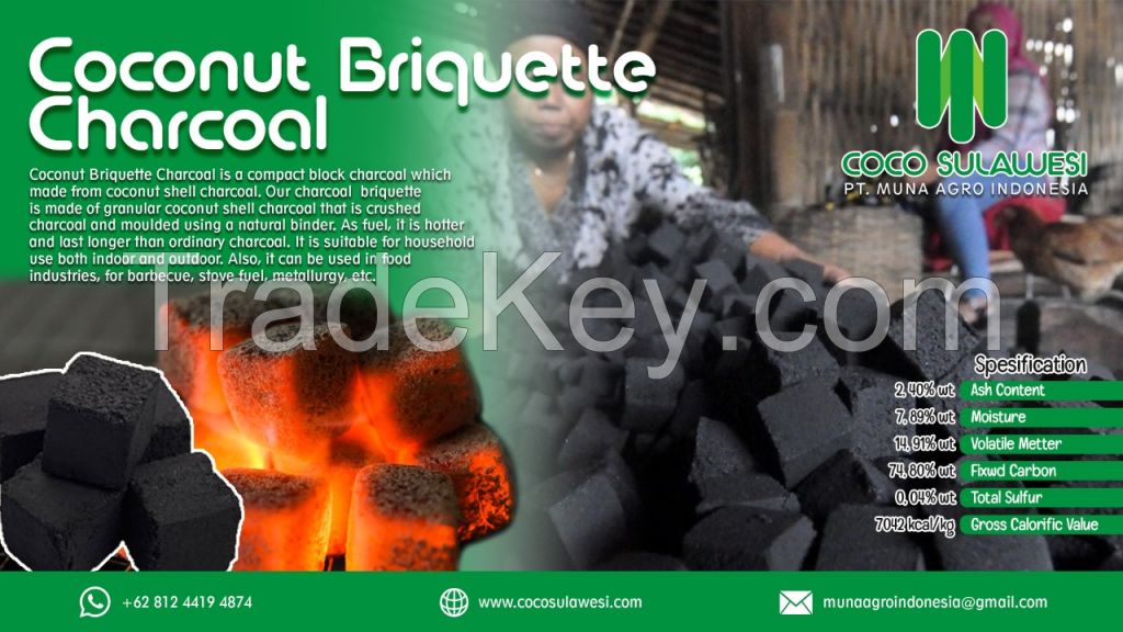 COCONUT CHARCOAL BRIQUETTE