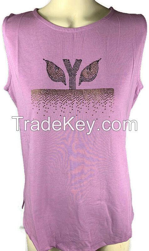 Tank-Tops, 100%cotton, Sleeveless, Tiger Eye Apparels Brand