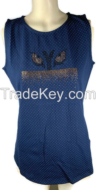 Tank-Tops, 100%cotton, Sleeveless, Tiger Eye Apparels Brand