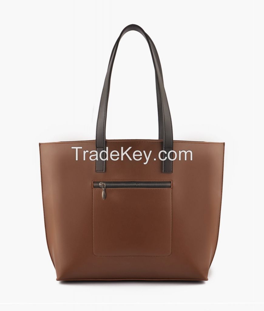 High Quality Custom Horse Brown Long Handle Tote Bag