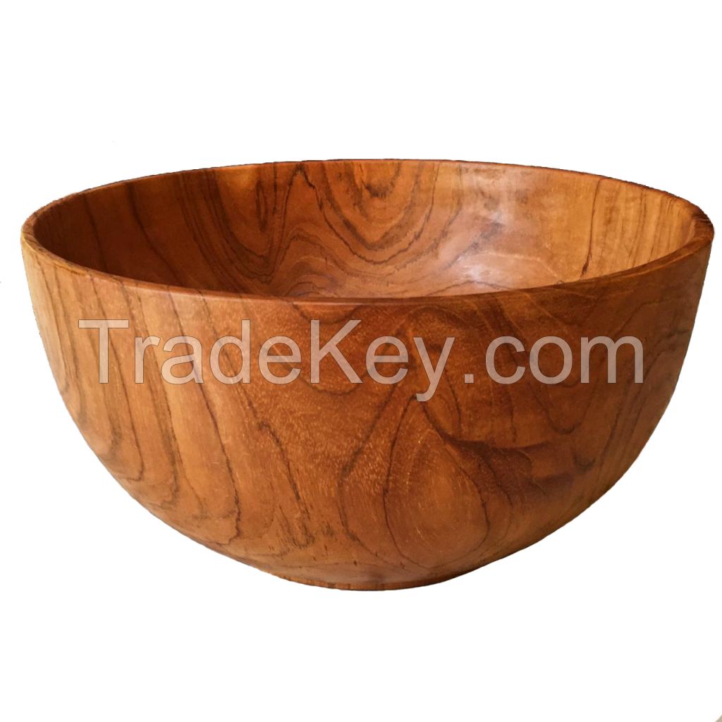 Wood crafts wooden handicraft salad bowl