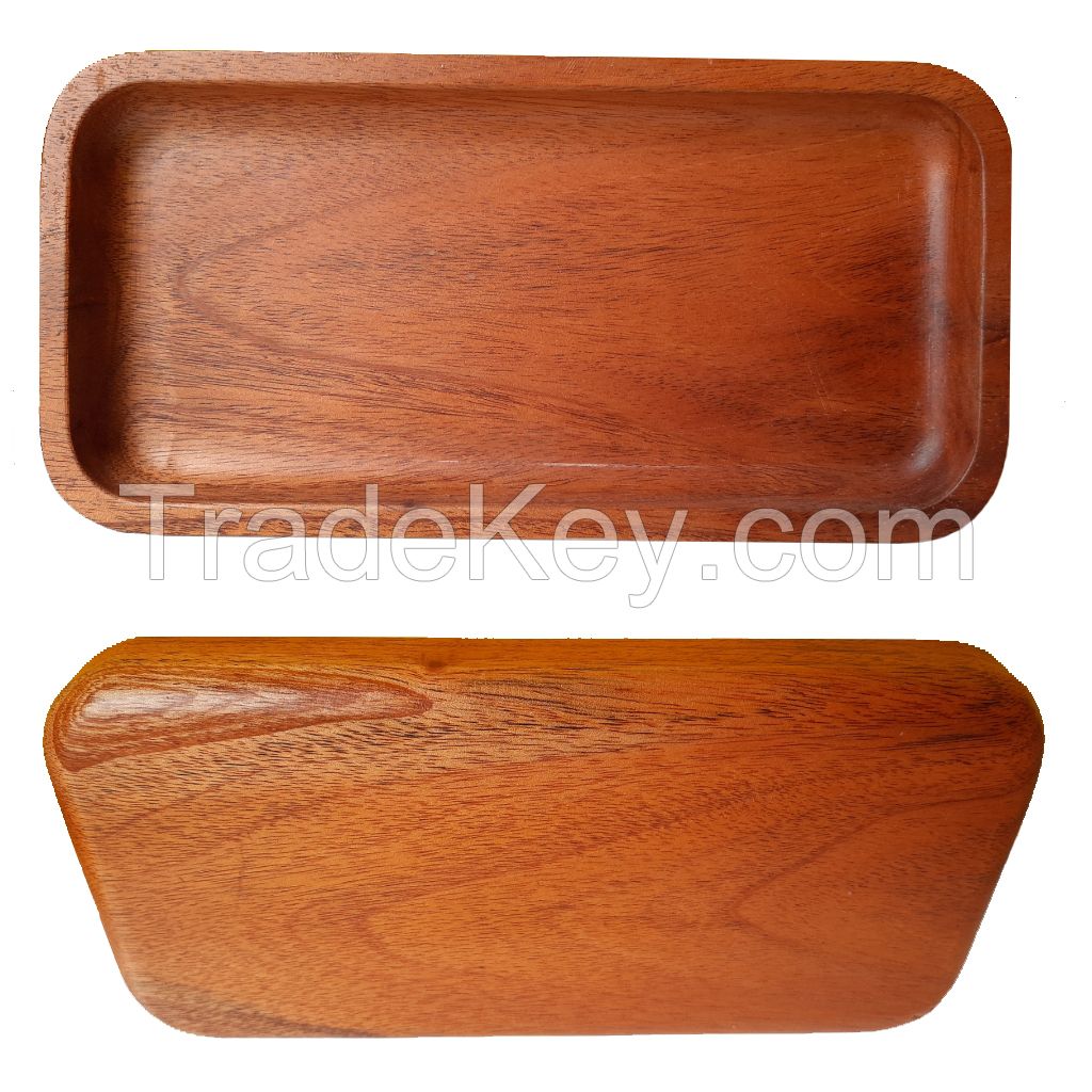 Wood crafts wooden handicraft bathroom cup holder tray