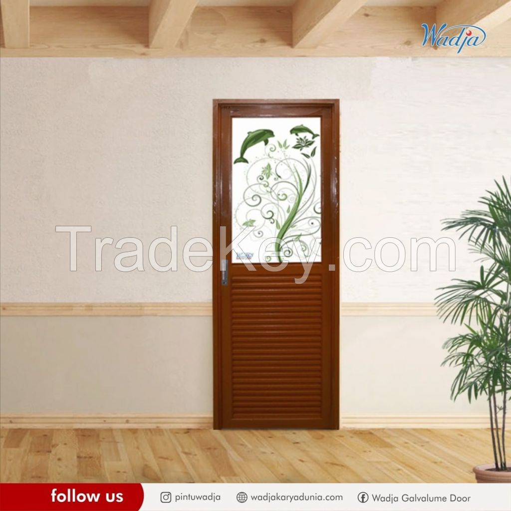 Bathroom Steel Door of Wadja Karya Dunia Brand - Glass Steel Door