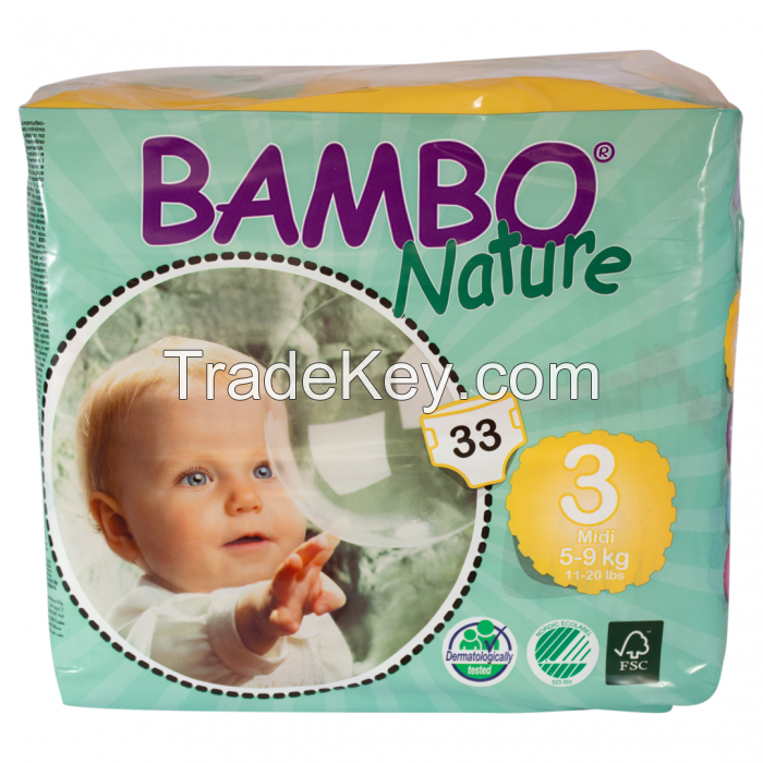 Selling Bambo Nature Eco-friendly Disposable Nappies Size 3