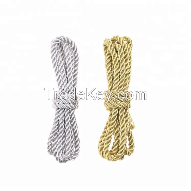 3 strands twisted rope white color polypropylene rope for material handling tools
