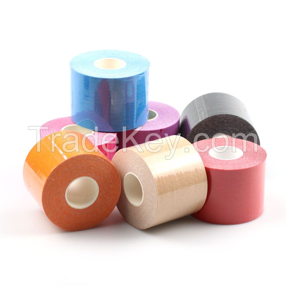 Cotton Muscle Therapy Sports Kinesiology Tape Muscle Protection for Excellent Skin Cohesiveness Contact Sustaining Power