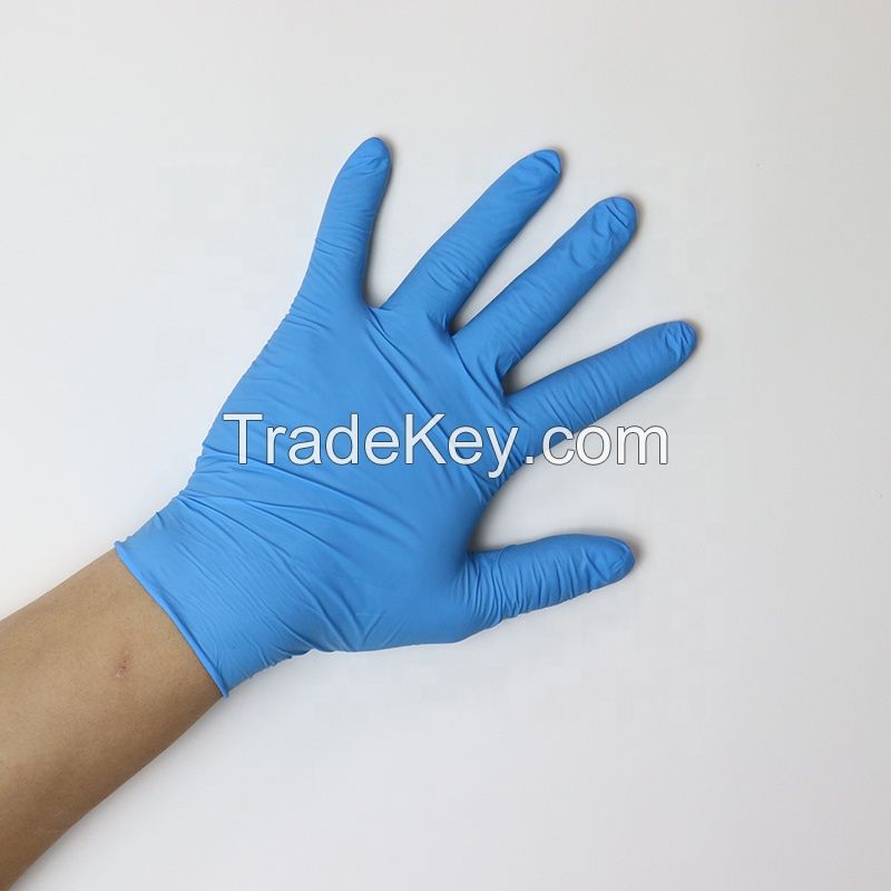 Chemical Resistant Safety Work Nitrile Gloves Hands Gloves Disposable Manufacturer Food Grade Nitrile Examination Glove