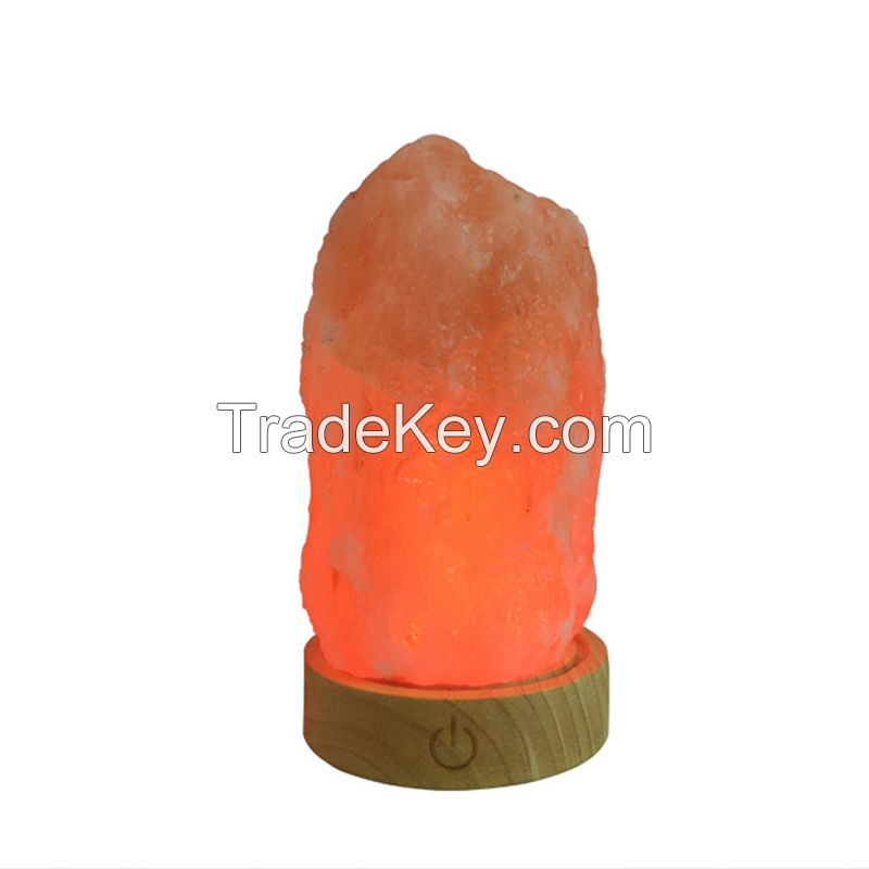 Pink Crystal Natural Himalaya Rock Usb Selenite Lamp Night Light Set Diffuser Led Himalayan Salt Lamp