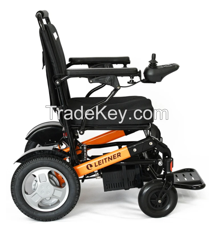 Elderly Outdoor Electric Folding Wheelchair Aluminum Foldable Power Wheel Chair Wholesale Price